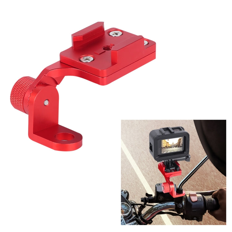 RUIGPRO Motorcycle Handlebar Alloy Phone Bracket for GoPro, Insta360, DJI and Other Action Cameras(Red) - Bicycle Handlebar Mount by PMC TechLife | Online Shopping South Africa | PMC TechLife | Buy Now Pay Later Mobicred