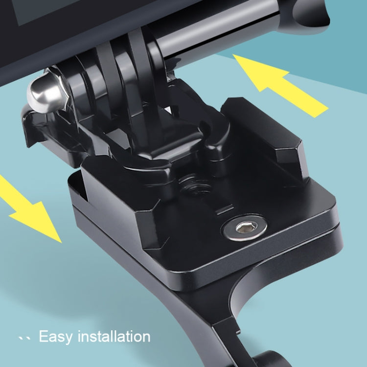 RUIGPRO Motorcycle Handlebar Alloy Phone Bracket for GoPro/ Insta360/DJI OSMO Sport Camera(Black) - Bicycle Handlebar Mount by PMC TechLife | Online Shopping South Africa | PMC TechLife | Buy Now Pay Later Mobicred
