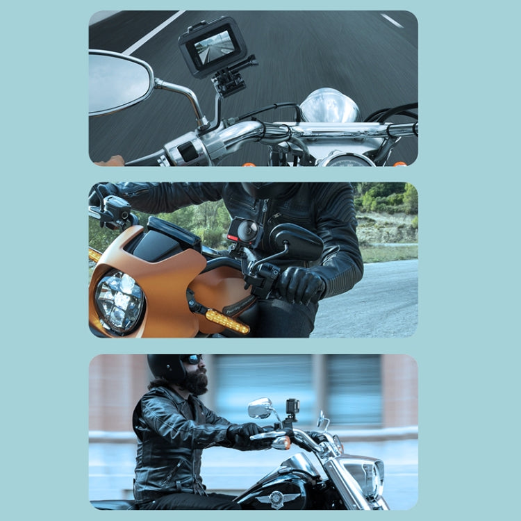 RUIGPRO Motorcycle Handlebar Alloy Phone Bracket for GoPro/ Insta360/DJI OSMO Sport Camera(Cyan) - Bicycle Handlebar Mount by PMC TechLife | Online Shopping South Africa | PMC TechLife | Buy Now Pay Later Mobicred