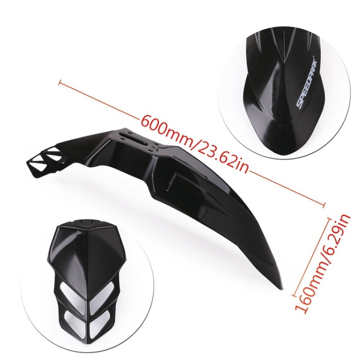 Speedpark Motorcycle Modified Front Wheel Fender Dustproof  Splash Flaps Mudguards for Yamaha / Suzuki / KTM (Black) - free shipping - PMC TechLife - Order now!