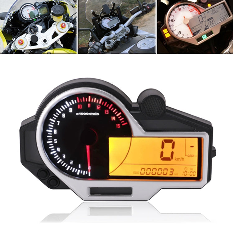 Speedpark Universal Motorcycle Instrument Colorful LED LCD N1-6 Speedometer Odometer Tachometer - free shipping - PMC TechLife - Order now!