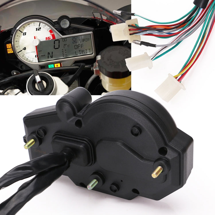 Speedpark Universal Motorcycle Instrument Colorful LED LCD N1-6 Speedometer Odometer Tachometer - free shipping - PMC TechLife - Order now!