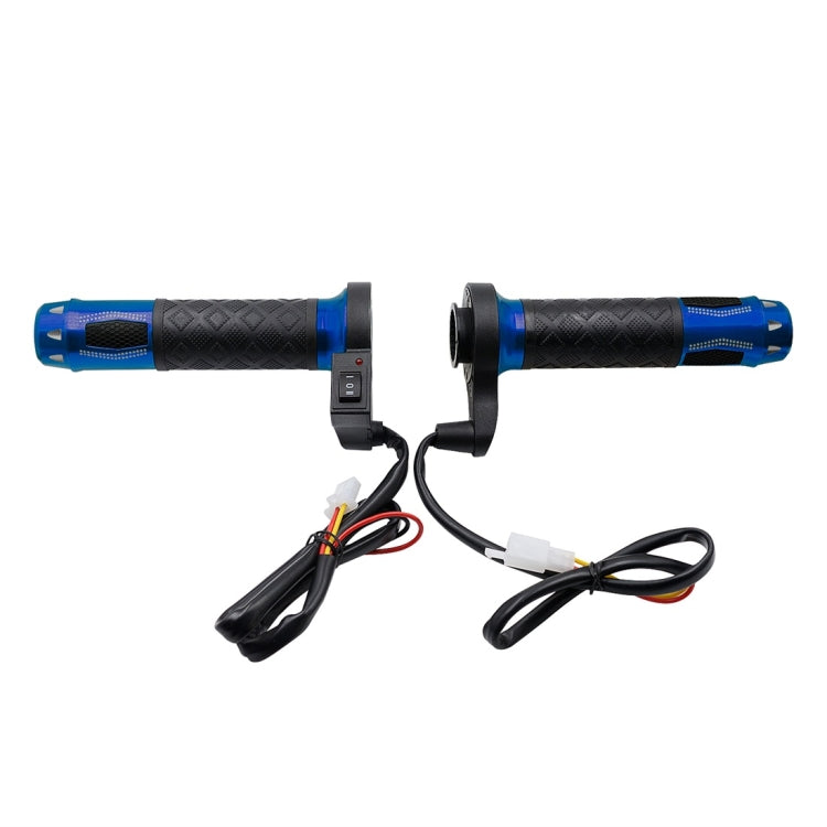 CS-764A2 12V Motorcycle Scooter Aluminum Alloy Electric Hand Grip Cover Heated Grip Handlebar(Blue) - Grips by PMC TechLife | Online Shopping South Africa | PMC TechLife | Buy Now Pay Later Mobicred