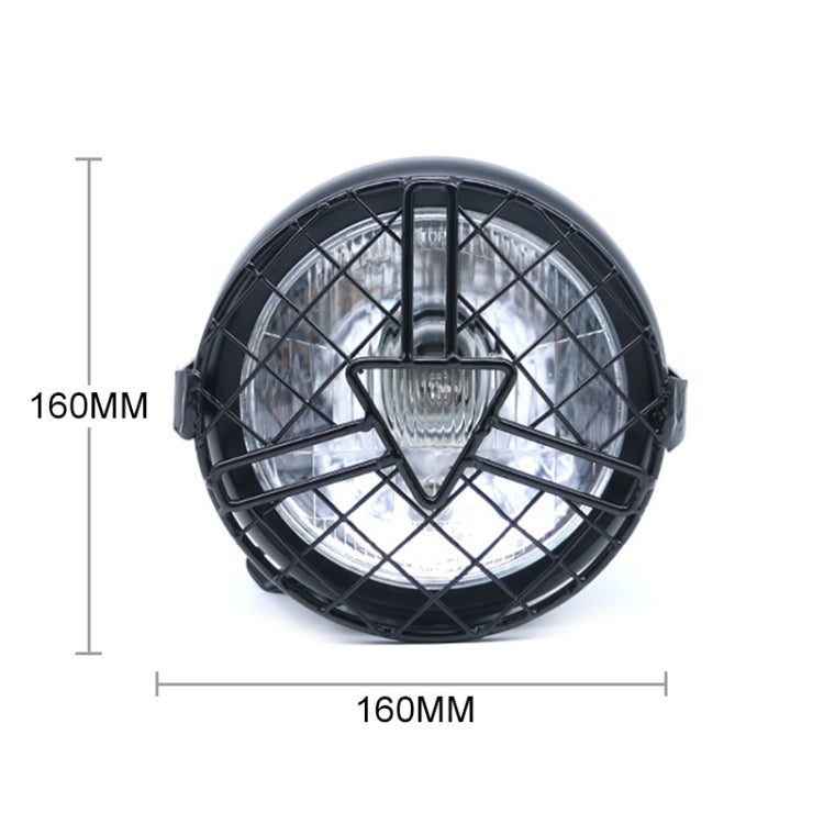 Motorcycle Arrowhead Reticular Retro Lamp LED Headlight Modification Accessories for CG125 / GN125 (White) - free shipping - PMC TechLife - Order now!