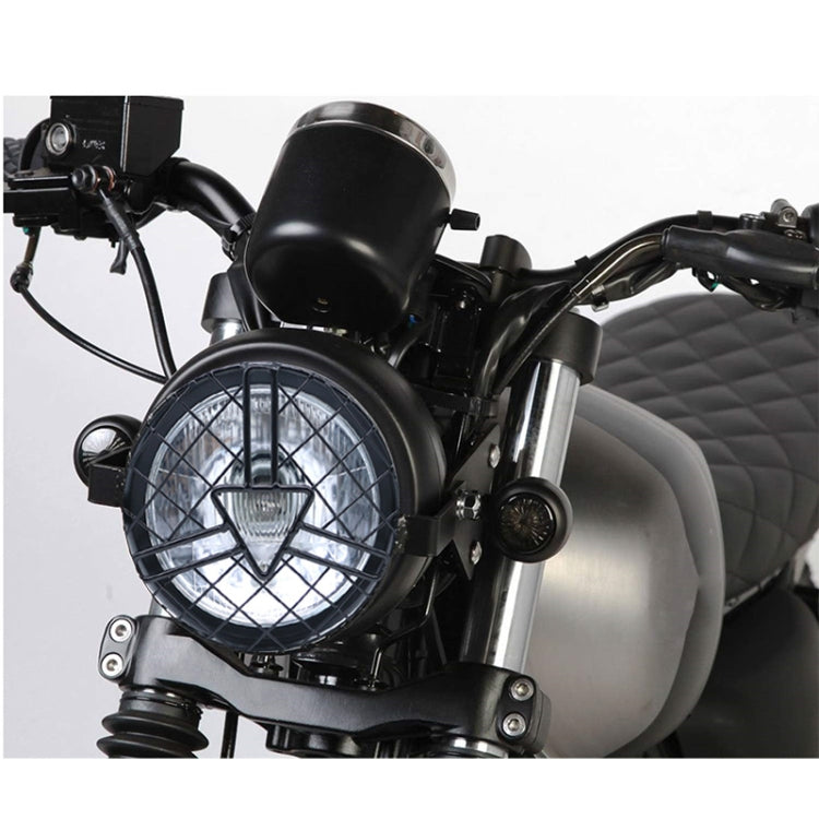 Motorcycle Arrowhead Reticular Retro Lamp LED Headlight Modification Accessories for CG125 / GN125 (White) - free shipping - PMC TechLife - Order now!