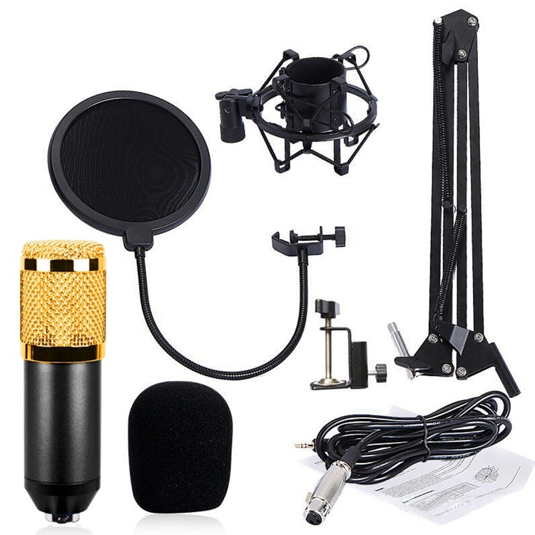 BM-800 Network K-Song Dedicated High-end Metal Shock Mount Microphone Set(Black) - Microphone by PMC TechLife | Online Shopping South Africa | PMC TechLife | Buy Now Pay Later Mobicred