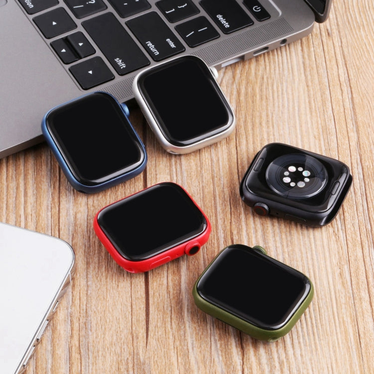 For Apple Watch Series 7 41mm Black Screen Non-Working Fake Dummy Display Model, For Photographing Watch-strap, No Watchband (Blue) - free shipping - PMC Jewellery - Order now!