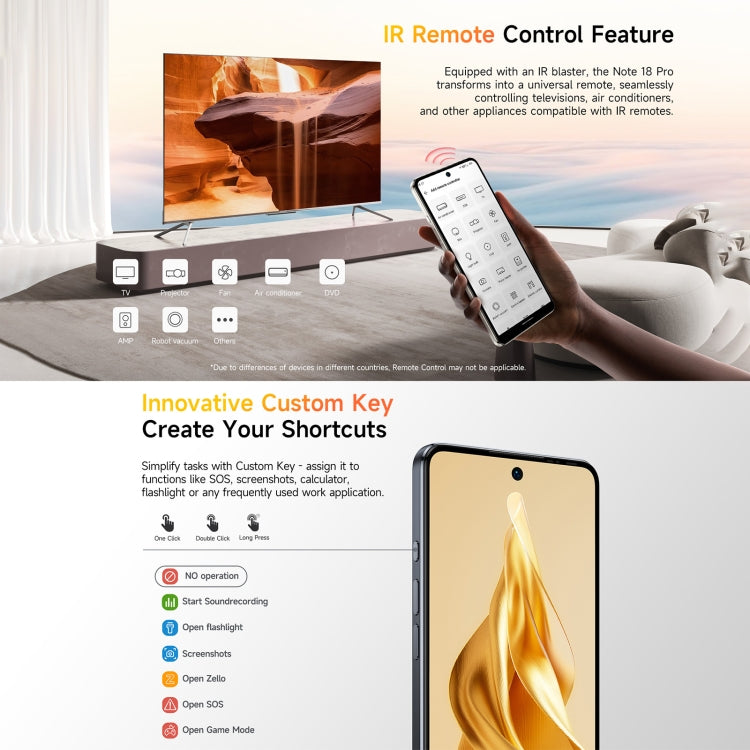Ulefone Note 18 Pro, 6GB+256GB, Face ID & Side Fingerprint, 6.78 inch Android 14 MediaTek Helio G91 MTK6769 Octa Core, Network: 4G, Dual SIM, OTG, NFC (Lustrous Black) - free shipping - PMC Jewellery - Order now!