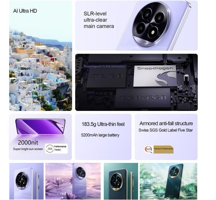 Realme 13 Pro Extreme Edition, 12GB+512GB, Screen Fingerprint Identification, 6.7 inch Realme UI 5.0 Snapdragon 7s Gen 2 Octa Core, NFC, Network: 5G  (Emerald Green) - free shipping - PMC Jewellery - Order now!