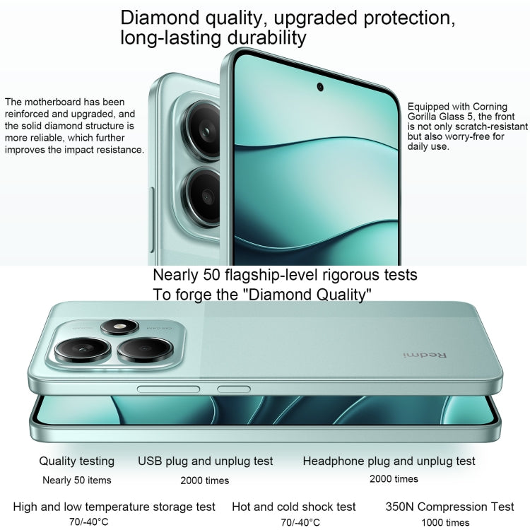 Xiaomi Redmi Note 14 5G, 12GB+256GB, 6.67 inch Xiaomi HyperOS Mediatek Dimensity 7025-Ultra Octa Core, Network: 5G (Green) - free shipping - PMC Jewellery - Order now!