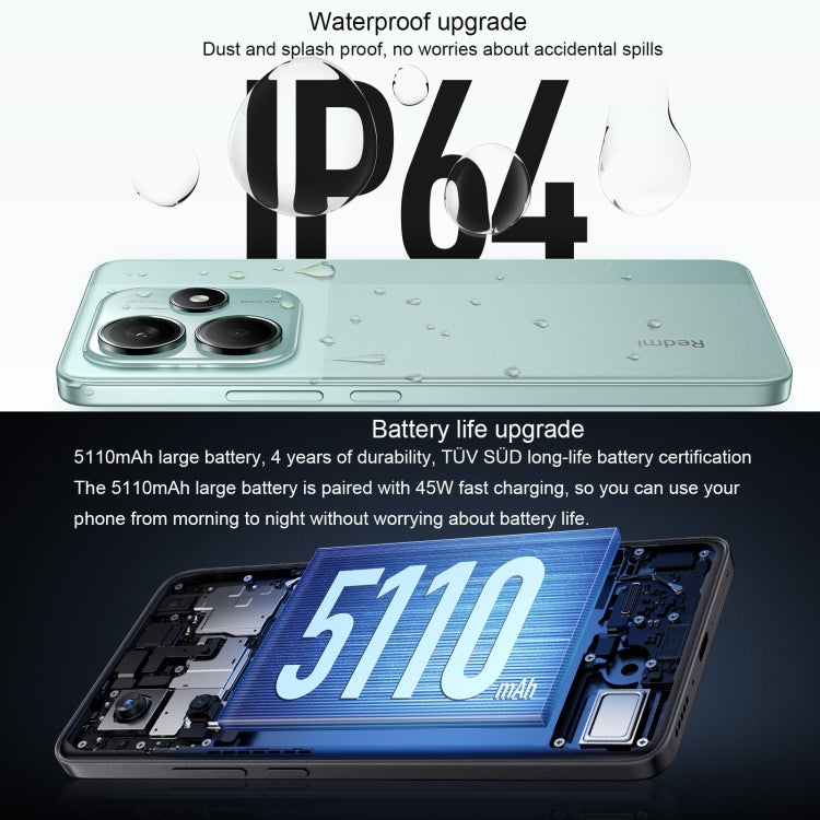 Xiaomi Redmi Note 14 5G, 12GB+256GB, 6.67 inch Xiaomi HyperOS Mediatek Dimensity 7025-Ultra Octa Core, Network: 5G (Green) - free shipping - PMC Jewellery - Order now!