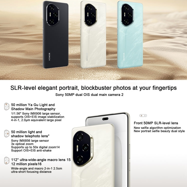 Honor 300 Pro, 12GB+256GB, Screen Fingerprint, 6.78 inch MagicOS 9.0 / Android 15 Snapdragon 8 Gen 3 Octa Core, Network: 5G, NFC, OTG, Support Google Play (Black) - free shipping - PMc TechLife - Order now!