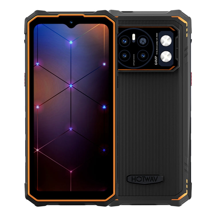 HOTWAV CYBER 13, IP68/IP69K Rugged Phone, 8GB+128GB, 10800mAh, 6.6 inch Android 14.0 Unisoc T606 Octa Core, Network: 4G, NFC, OTG (Orange) - free shipping - PMC TechLife - Order now!