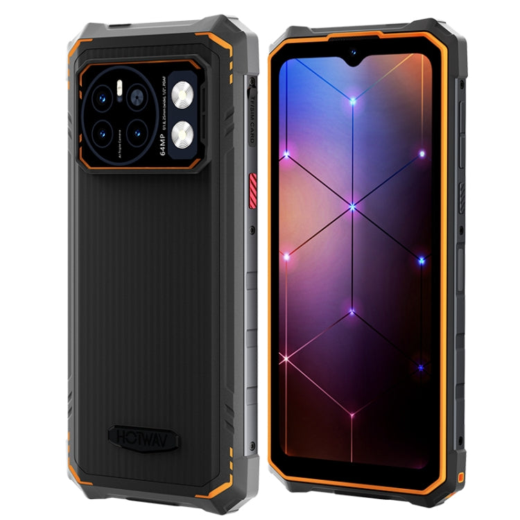 HOTWAV CYBER 13, IP68/IP69K Rugged Phone, 8GB+128GB, 10800mAh, 6.6 inch Android 14.0 Unisoc T606 Octa Core, Network: 4G, NFC, OTG (Orange) - free shipping - PMC TechLife - Order now!