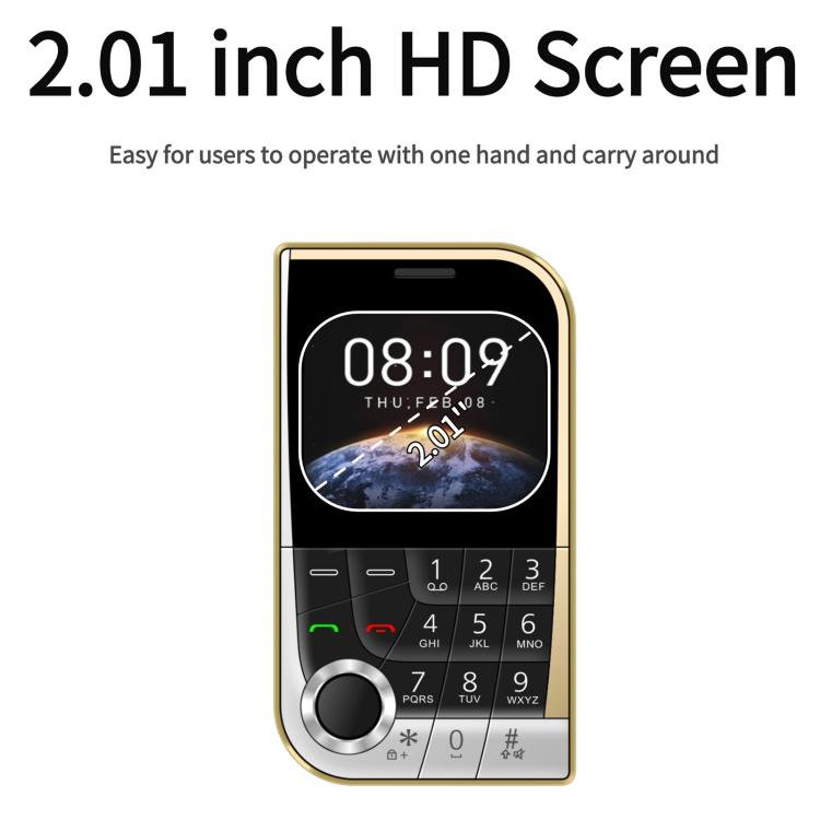 V10 Card Mobile Phone, 2.01 inch, MTK6261D, Support Bluetooth, FM, Torch, GSM, Dual SIM (White) - free shipping - PMc TechLife - Order now!