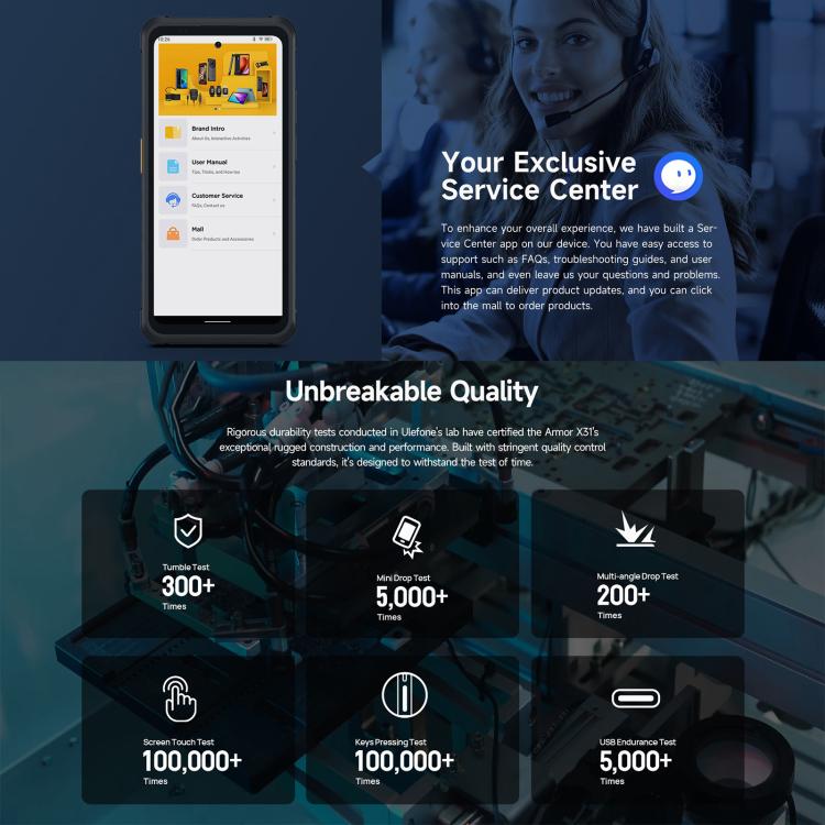 Ulefone Armor X31, 6GB+128GB, Night Vision, IP68/IP69K Rugged Phone, 6.56 inch Android 14 MediaTek Helio G91 Octa Core, Network: 4G, NFC, OTG (Orange) - free shipping - PMC TechLife - Order now!