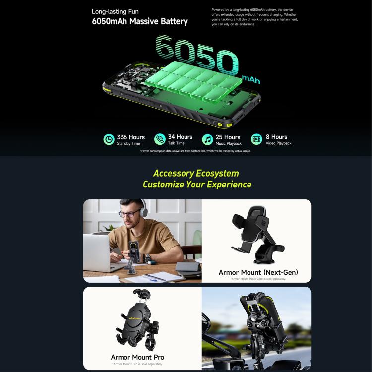 Ulefone Armor X31, 6GB+128GB, Night Vision, IP68/IP69K Rugged Phone, 6.56 inch Android 14 MediaTek Helio G91 Octa Core, Network: 4G, NFC, OTG (Green) - free shipping - PMC TechLife - Order now!