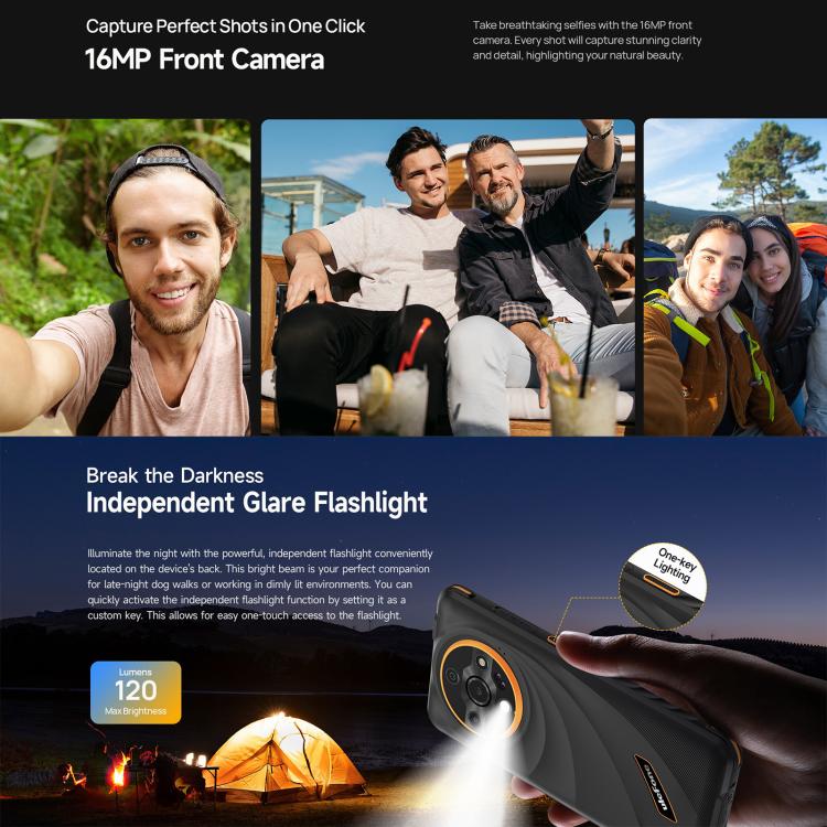 Ulefone Armor X31, 6GB+128GB, Night Vision, IP68/IP69K Rugged Phone, 6.56 inch Android 14 MediaTek Helio G91 Octa Core, Network: 4G, NFC, OTG (Black) - free shipping - PMC TechLife - Order now!