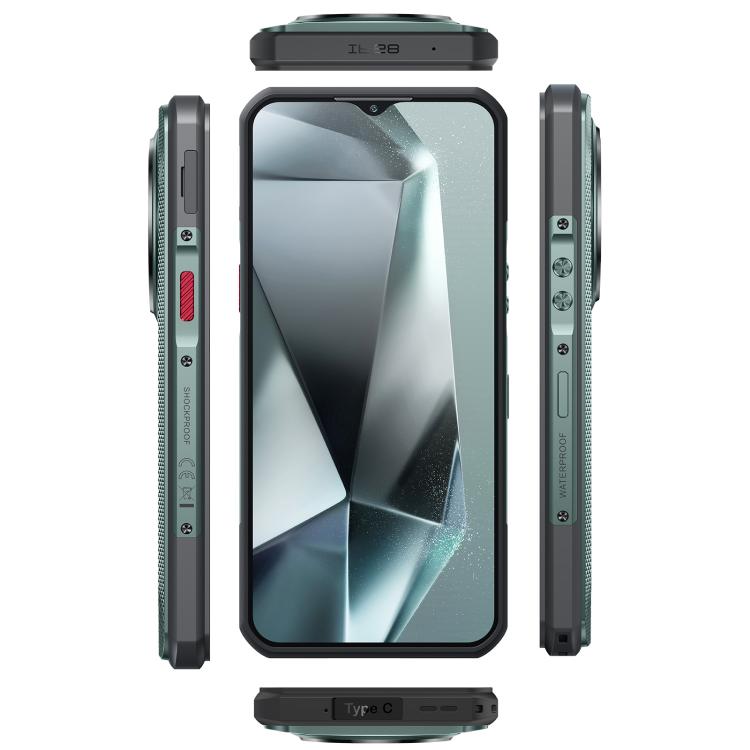 Oukitel WP35 Pro 5G Rugged Phone, 12GB+512GB, 6.6 inch Android 14 MediaTek Dimensity 6300 Octa Core, NFC, OTG, Network: 5G (Green) - free shipping - PMc TechLife - Order now!