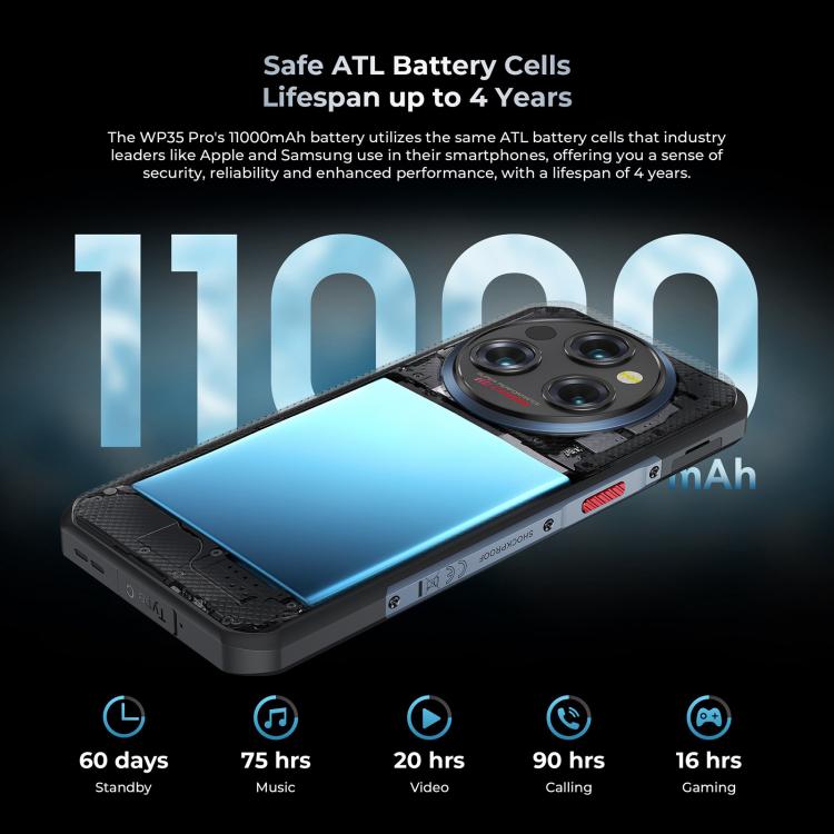 Oukitel WP35 Pro 5G Rugged Phone, 12GB+512GB, 6.6 inch Android 14 MediaTek Dimensity 6300 Octa Core, NFC, OTG, Network: 5G (Green) - free shipping - PMc TechLife - Order now!