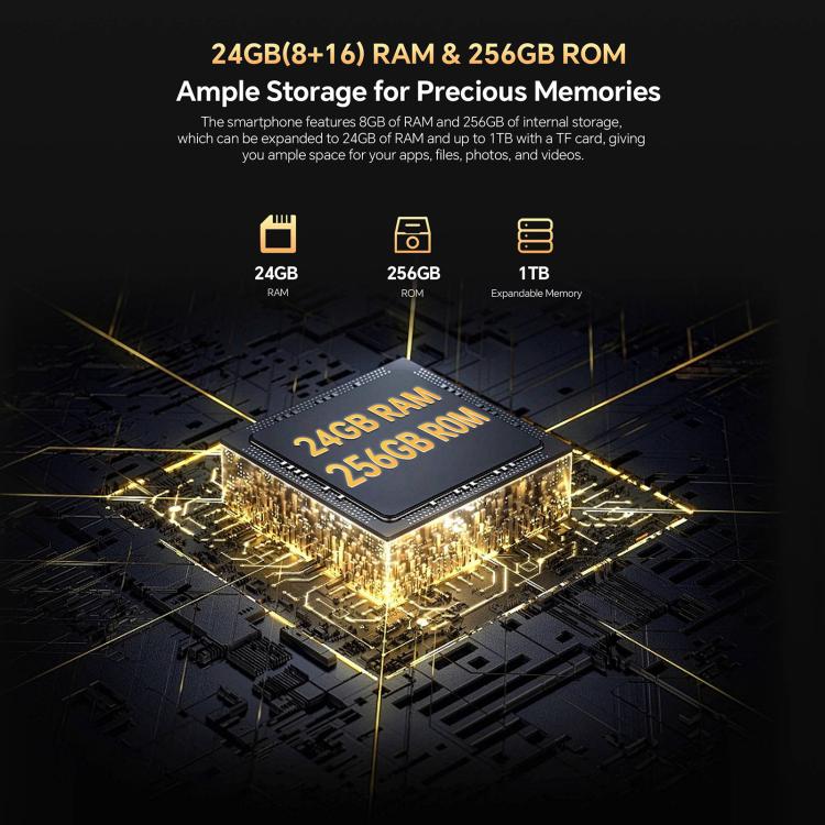 Oukitel WP23 Plus Rugged Phone, 8GB+256GB, 6.52 inch Android 14.0Unisoc T606 Octa-core, NFC, OTG, Network: 4G (Orange) - free shipping - PMc TechLife - Order now!