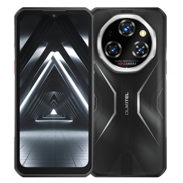 Oukitel WP55 Pro 5G Rugged Phone, 16GB+512GB, 108MP Camera, Fingerprint Identification, 6.6 inch Android 15 MediaTek Dimensity 7025 Octa Core, NFC, OTG, Network: 5G (Black) - free shipping - PMC TechLife - Order now!