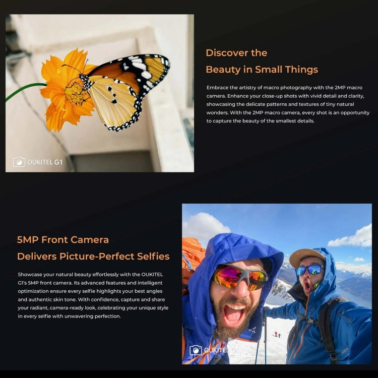 Oukitel G1 Rugged Phone, 6GB+256GB, Fingerprint Identification, 6.52 inch Android 14 T606 Octa Core, NFC, OTG, Network: 4G (Green) - free shipping - PMC Jewellery - Order now!