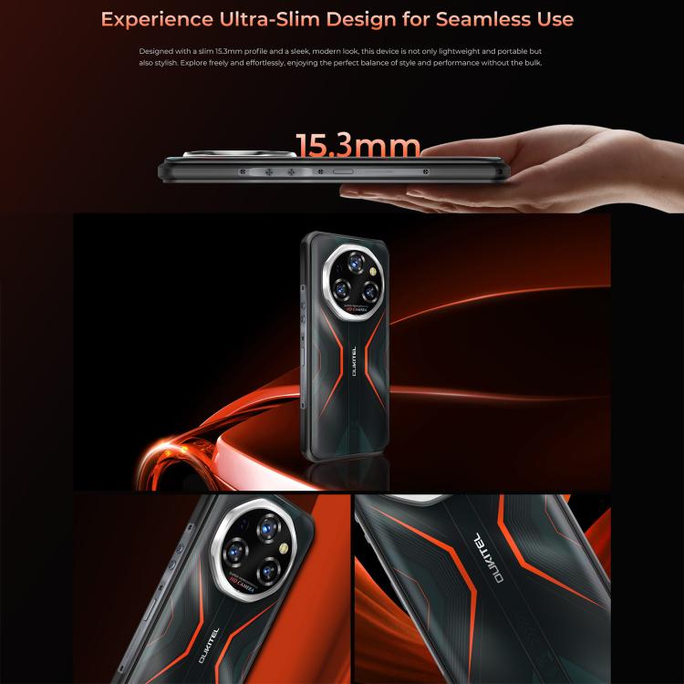 Oukitel WP55 5G Rugged Phone, 12GB+256GB, 108MP Camera, Fingerprint Identification, 6.6 inch Android 15 MediaTek Dimensity 7025 Octa Core, NFC, OTG, Network: 5G (Orange) - free shipping - PMC TechLife - Order now!