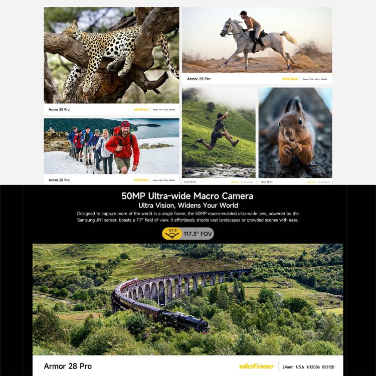 Ulefone Armor 28 Pro Rugged Phone, 16GB+512GB, Night Vision, 10600mAh, 6.67 inch + 1.04 inch Android 15 MediaTek Dimensity 7300 Octa Core, Network: 5G, NFC (Black) - free shipping - PMC TechLife - Order now!