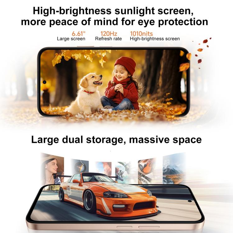 Honor Play 60m, 6GB+128GB, Side Fingerprint, 6.61 inch MagicOS 9.0 Dimensity 6300 Octa Core, Network: 5G, OTG (White) - free shipping - PMc TechLife - Order now!