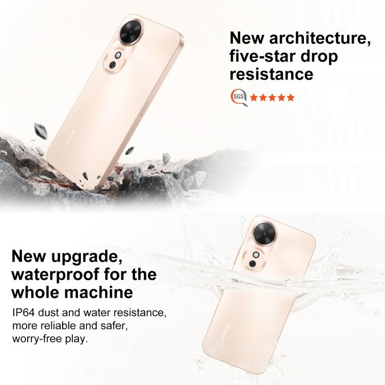 Honor Play 60m, 8GB+256GB, Side Fingerprint, 6.61 inch MagicOS 9.0 Dimensity 6300 Octa Core, Network: 5G, OTG (Gold) - free shipping - PMc TechLife - Order now!