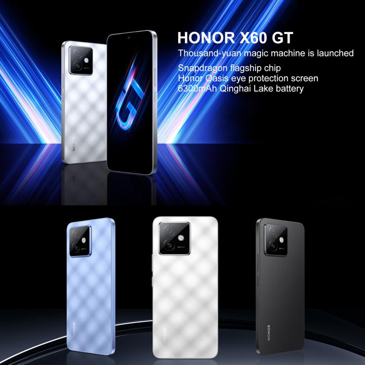 Honor X60 GT, 12GB+512GB, In-screen Fingerprint, 6.7 inch MagicOS 9.0 Android 15.0 Snapdragon 8+ Gen 1 Octa Core, Network: 5G, OTG, NFC (White) - free shipping - PMc TechLife - Order now!