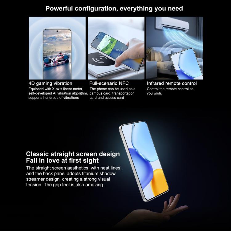 Honor X60 GT, 16GB+512GB, In-screen Fingerprint, 6.7 inch MagicOS 9.0 Android 15.0 Snapdragon 8+ Gen 1 Octa Core, Network: 5G, OTG, NFC (White) - free shipping - PMc TechLife - Order now!