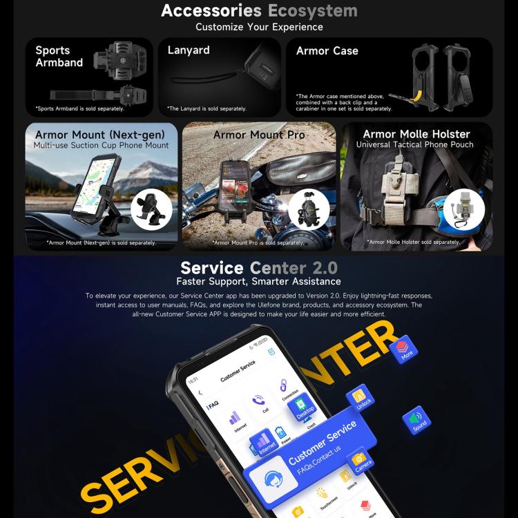 Ulefone Armor X16, 6GB+128GB, Night Vision, IP68/IP69K Rugged Phone, 6.56 inch Android 15 MediaTek Helio G91 Octa Core, Network: 4G, NFC, OTG (Wasteland Shadow) - free shipping - PMC TechLife - Order now!