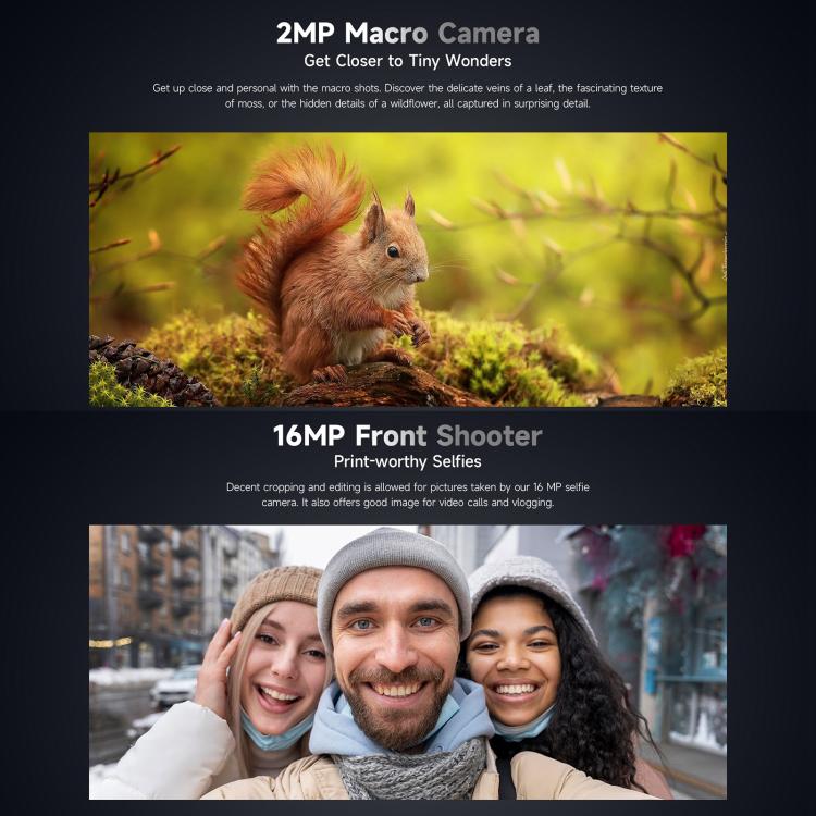 Ulefone Armor X16, 6GB+128GB, Night Vision, IP68/IP69K Rugged Phone, 6.56 inch Android 15 MediaTek Helio G91 Octa Core, Network: 4G, NFC, OTG (Sand Dune) - free shipping - PMC TechLife - Order now!