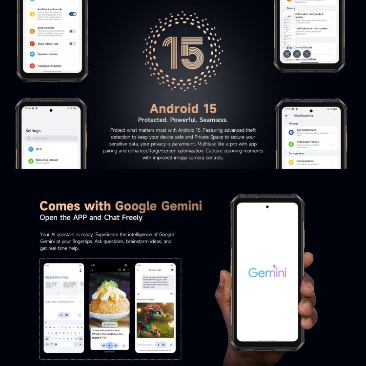 Ulefone Armor X16 Pro, 8GB+256GB, Night Vision, IP68/IP69K Rugged Phone, 6.56 inch Android 15 MediaTek Dimensity 6300 Octa Core, Network: 5G, NFC, OTG (Sand Dune) - free shipping - PMC TechLife - Order now!