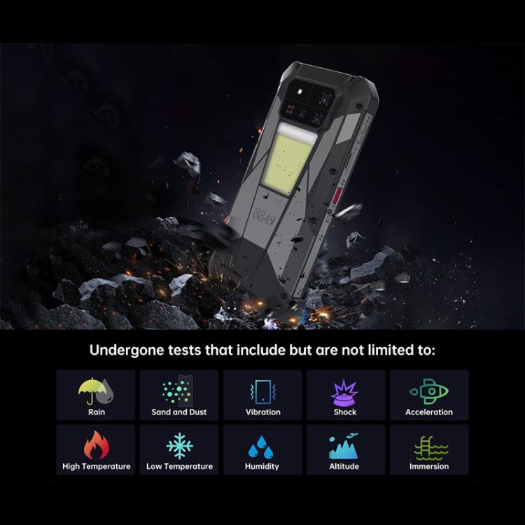 Unihertz Tank 4 Pro Projector Rugged Phone, 18GB+1TB, Night Vision, 6.73 inch Android 14 Dimensity 8300 Octa Core, Network: 5G, NFC (Black) - free shipping - PMC TechLife - Order now!