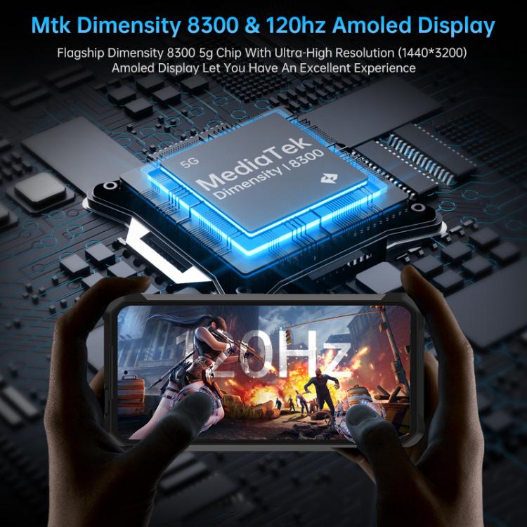 Unihertz Tank 4 Pro Projector Rugged Phone, 18GB+1TB, Night Vision, 6.73 inch Android 14 Dimensity 8300 Octa Core, Network: 5G, NFC (Black) - free shipping - PMC TechLife - Order now!