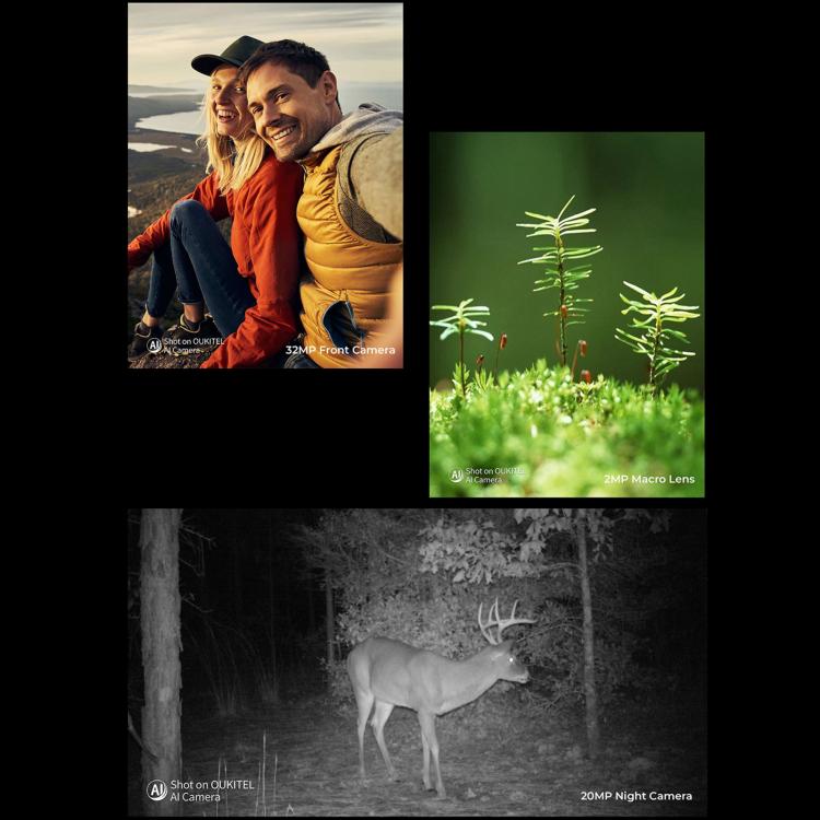 Oukitel WP100 Laser Rangefinder Rugged Phone, 12GB+512GB, 200MP Camera, Fingerprint Identification, 6.8 inch Android 14 MediaTek Dimensity 7300 Octa Core, NFC, OTG, Network: 5G (Black) - free shipping - PMC TechLife - Order now!