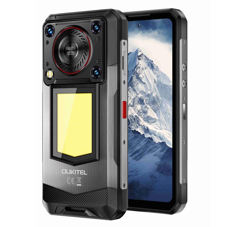 Oukitel WP56 Rugged Phone, 12GB+512GB, 108MP Camera, Fingerprint Identification, 6.8 inch Android 15 MTK Dimensity 7050 Octa Core, NFC, OTG, Network: 5G (Black) - free shipping - PMC TechLife - Order now!