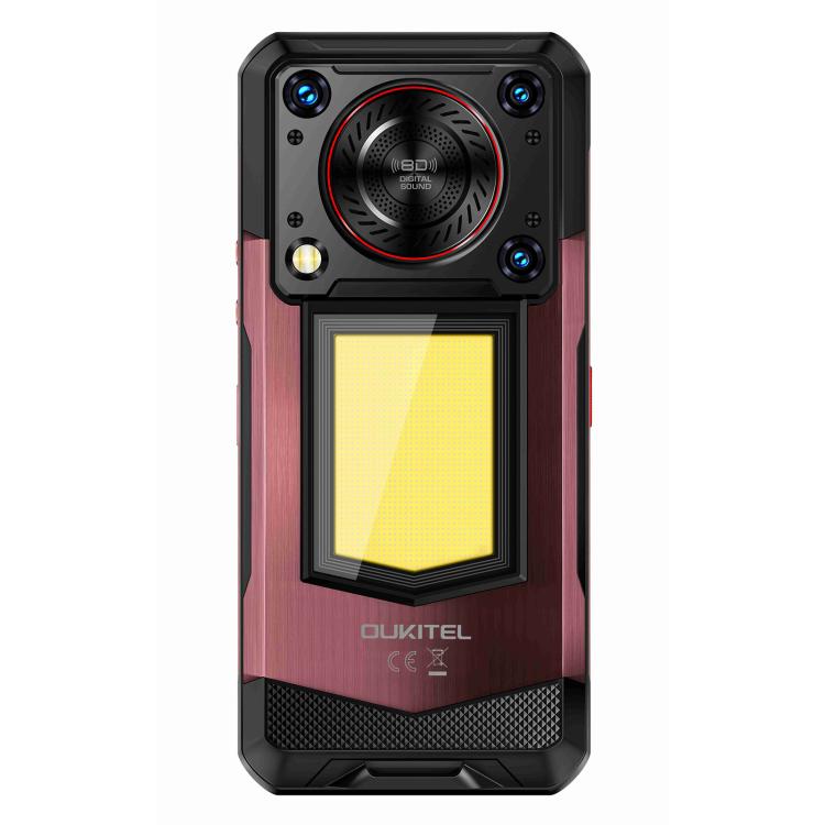 Oukitel WP56 Rugged Phone, 12GB+512GB, 108MP Camera, Fingerprint Identification, 6.8 inch Android 15 MTK Dimensity 7050 Octa Core, NFC, OTG, Network: 5G (Red) - free shipping - PMC TechLife - Order now!