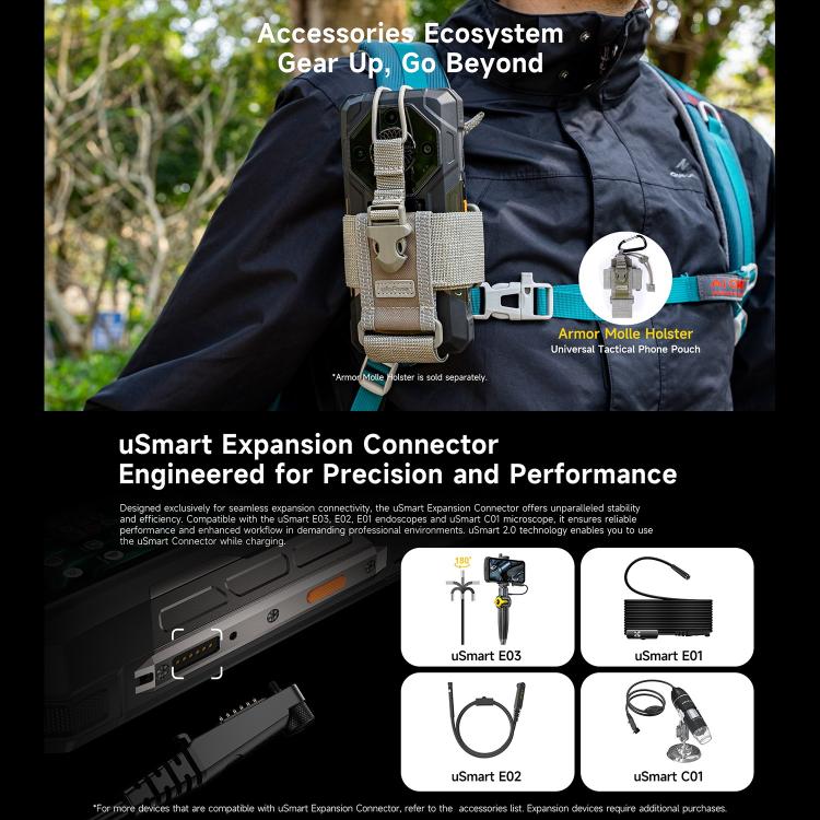 Ulefone Armor 33 Pro Rugged Phone, 16GB+512GB, Night Vision, 6.95 inch + 3.4 inch Dual Screen Android 14 MediaTek Dimensity 7300X Octa Core, Network: 5G, OTG, NFC (Black) - free shipping - PMC TechLife - Order now!