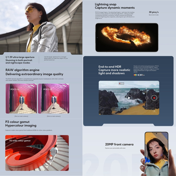 Xiaomi POCO F6 Global, 8GB+256GB, In-screen Fingerprint, 6.67 inch Xiaomi HyperOS Snapdragon 8s Gen 3 Octa Core 3.0GHz, NFC, Network: 5G (Green) - free shipping - PMC Jewellery - Order now!