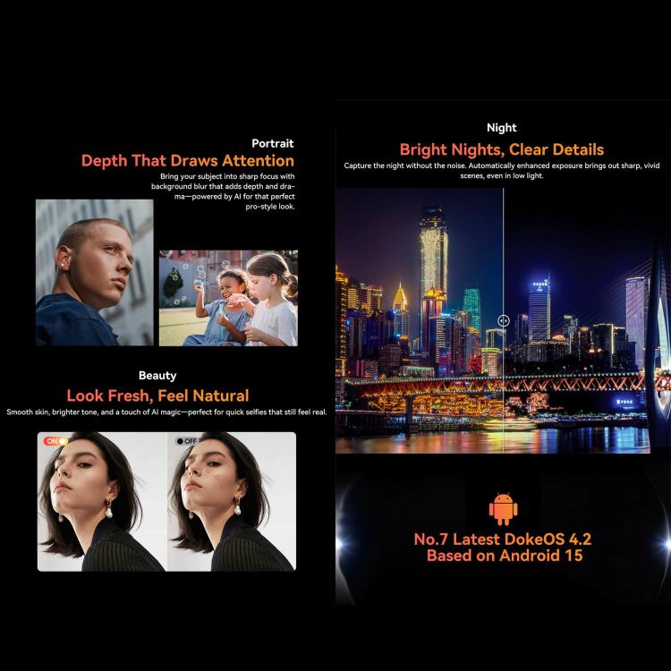 Blackview FORT 1, 6GB+256GB, 6.56 inch Android 15 Unisoc UMS9230E T615 Octa Core, Network: 4G, OTG, NFC (Black) - free shipping - PMC TechLife - Order now!