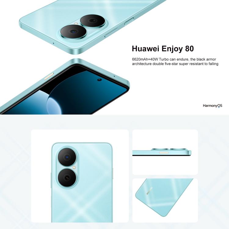 HUAWEI Enjoy 80, 8GB+512GB, Side Fingerprint, 6.67 inch HarmonyOS 4.0, OTG, Not Support Google Play (White) - free shipping - PMc TechLife - Order now!