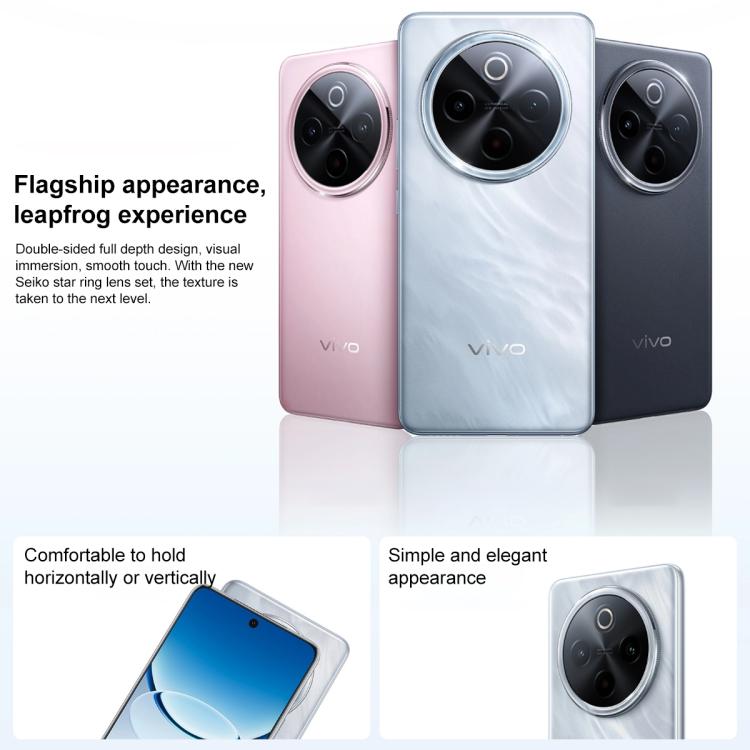 vivo Y300 Pro+, 8GB+128GB, Face ID / Screen Fingerprint, 6.77 inch Android 15 OriginOS 5 Snapdragon 7s Gen 3 Octa Core, OTG, NFC, Network: 5G (Black) - free shipping - PMc TechLife - Order now!