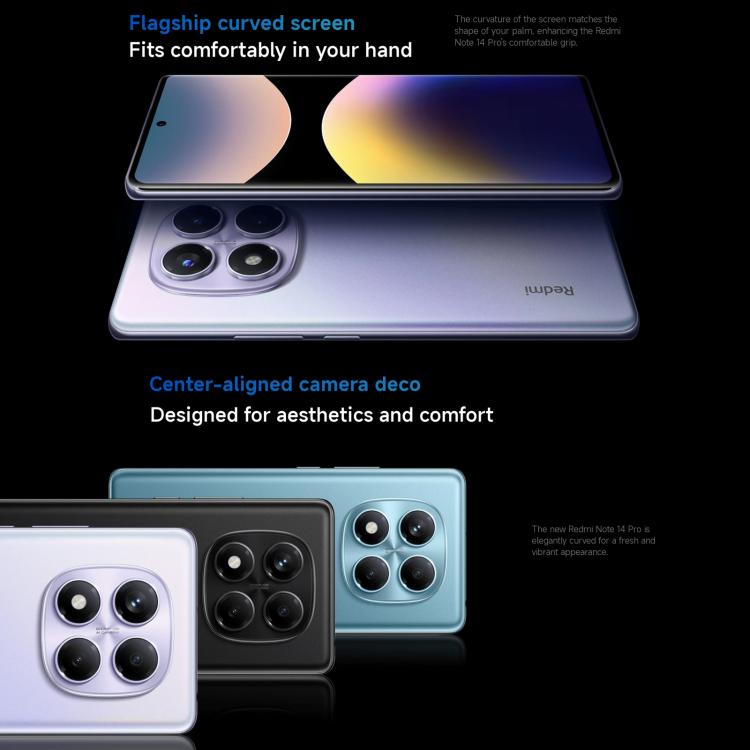 Xiaomi Redmi Note 14 Pro 4G Global, 8GB+256GB, In-screen Fingerprint, 6.67 inch Xiaomi HyperOS Helio G100-Ultra Octa Core, NFC, Network: 4G (Blue) - free shipping - PMC TechLife - Order now!