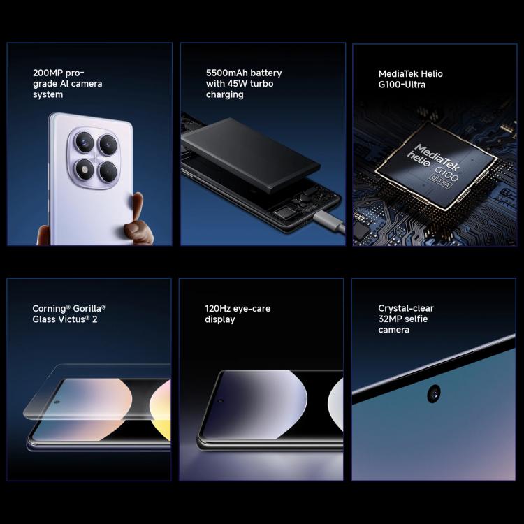 Xiaomi Redmi Note 14 Pro 4G Global, 8GB+256GB, In-screen Fingerprint, 6.67 inch Xiaomi HyperOS Helio G100-Ultra Octa Core, NFC, Network: 4G (Black) - free shipping - PMC TechLife - Order now!