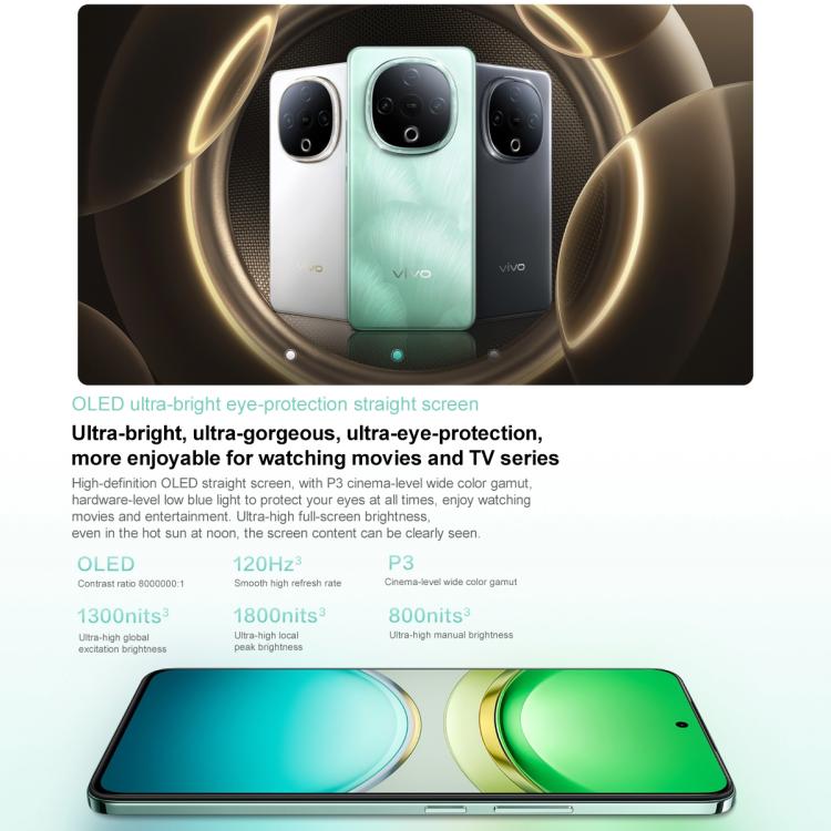 vivo Y300, 8GB+256GB, Face ID / Screen Fingerprint Identification, 6.77 inch Android 15 OriginOS 5 Dimensity 6300 Octa Core, OTG, Network: 5G (Cyan) - free shipping - PMc TechLife - Order now!