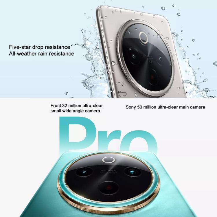 vivo Y300 Pro, 8GB+128GB, Face ID / Screen Fingerprint Identification, 6.77 inch Android 14 OriginOS 4 Snapdragon 6 Gen 1 Octa Core, OTG, Network: 5G (Cyan) - free shipping - PMc TechLife - Order now!